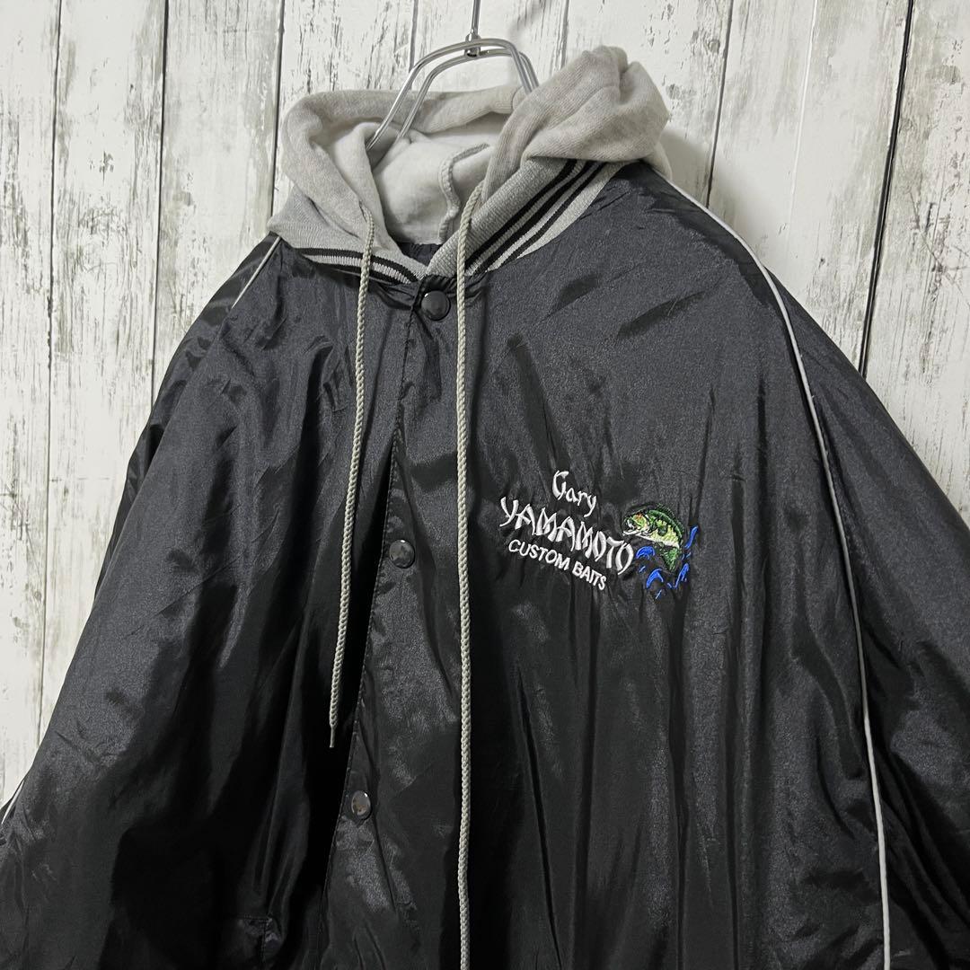 ゲーリーヤマモト 90s スタジャン ブラック ヴィンテージ Lサイズ.