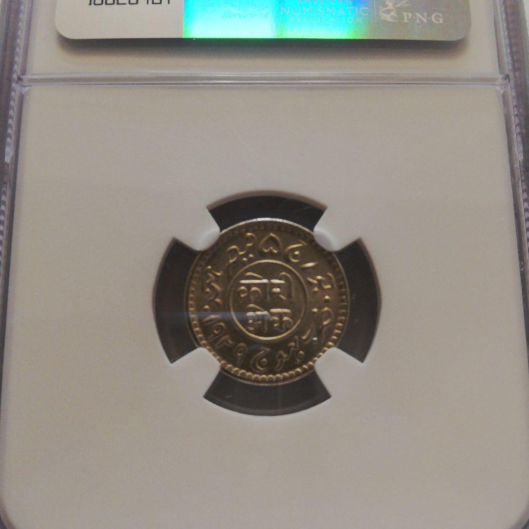 インド銀貨　Kori銀貨　MS65