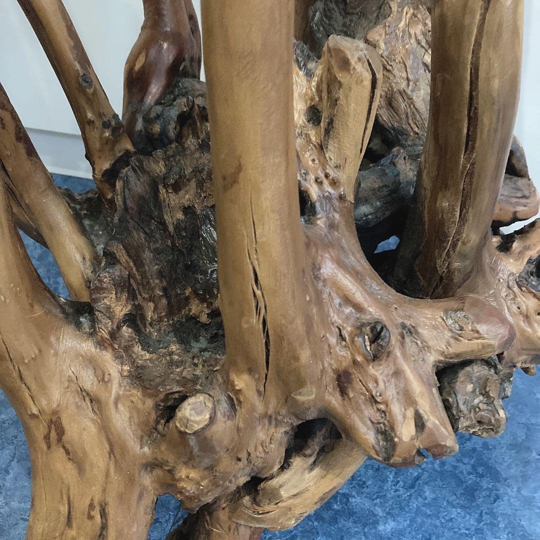 天然木 流木風 飾り台 インテリアスタンド 花台 一点物