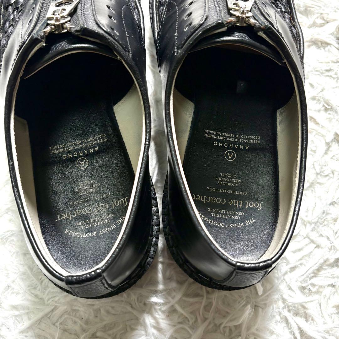 【美品】フットザコーチャー　CHAOS FRONT ZIP レザー　シューズ　7