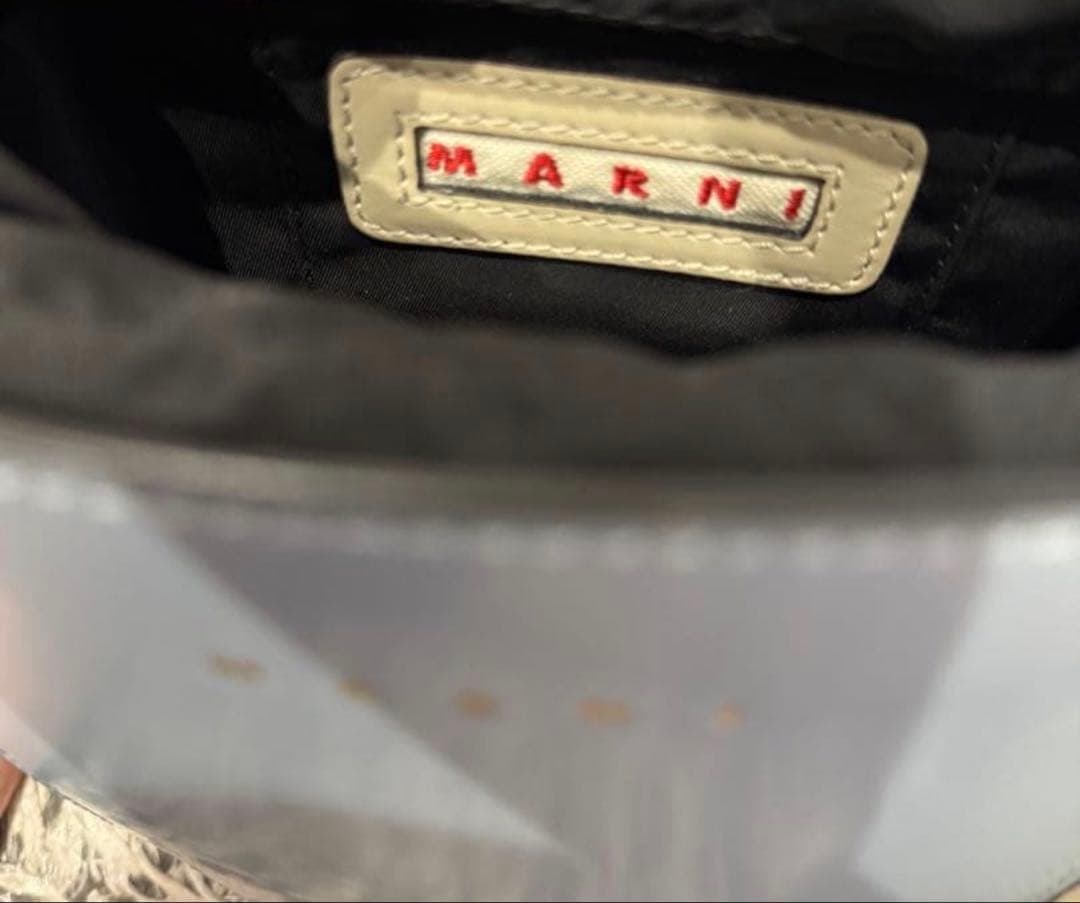 MARNI ショルダーバッグ ライトブルー/ブラック