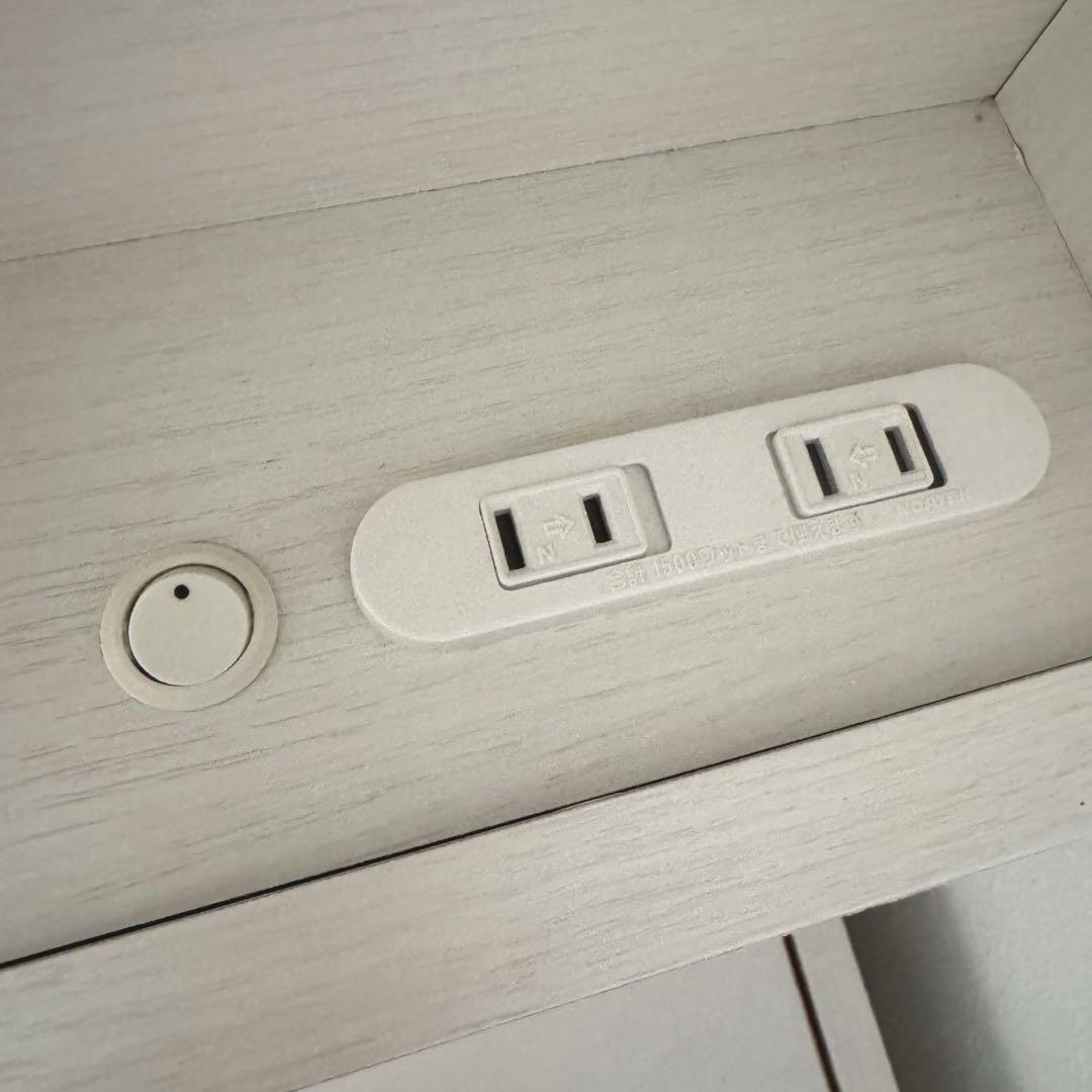 【ダブル】 ニトリ　ベットフレーム　引き出し収納.コンセント.ライト付