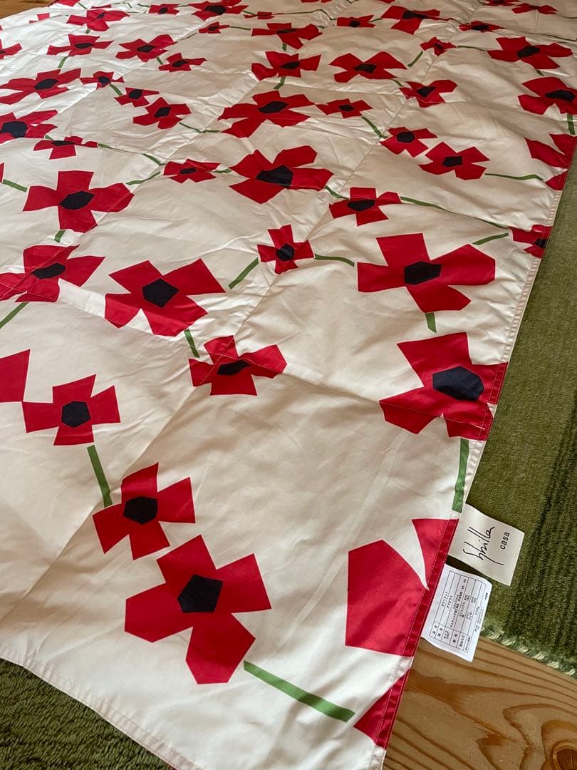 【ひめ】シビラ　アマポラス　ダウンケット　シングル　レッド2枚セット