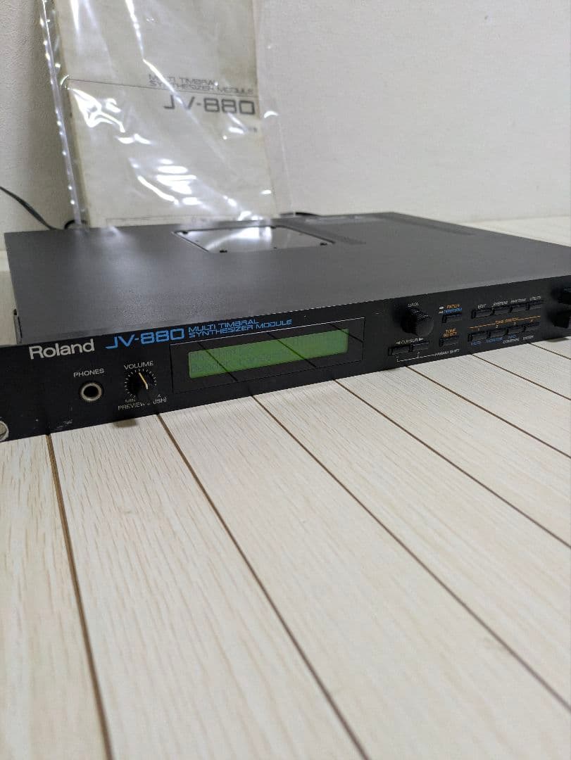 Roland　JV-880　シンセサイザ　モジュール　取扱説明書付き