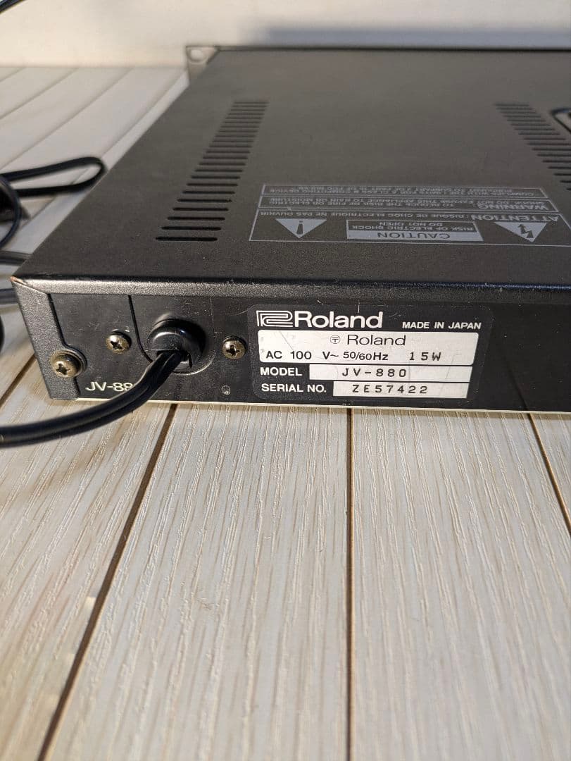 Roland　JV-880　シンセサイザ　モジュール　取扱説明書付き
