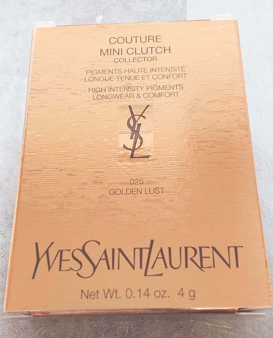 イヴサンローラン ysl クチュールミニクラッチ 025 ゴールデン ラスト