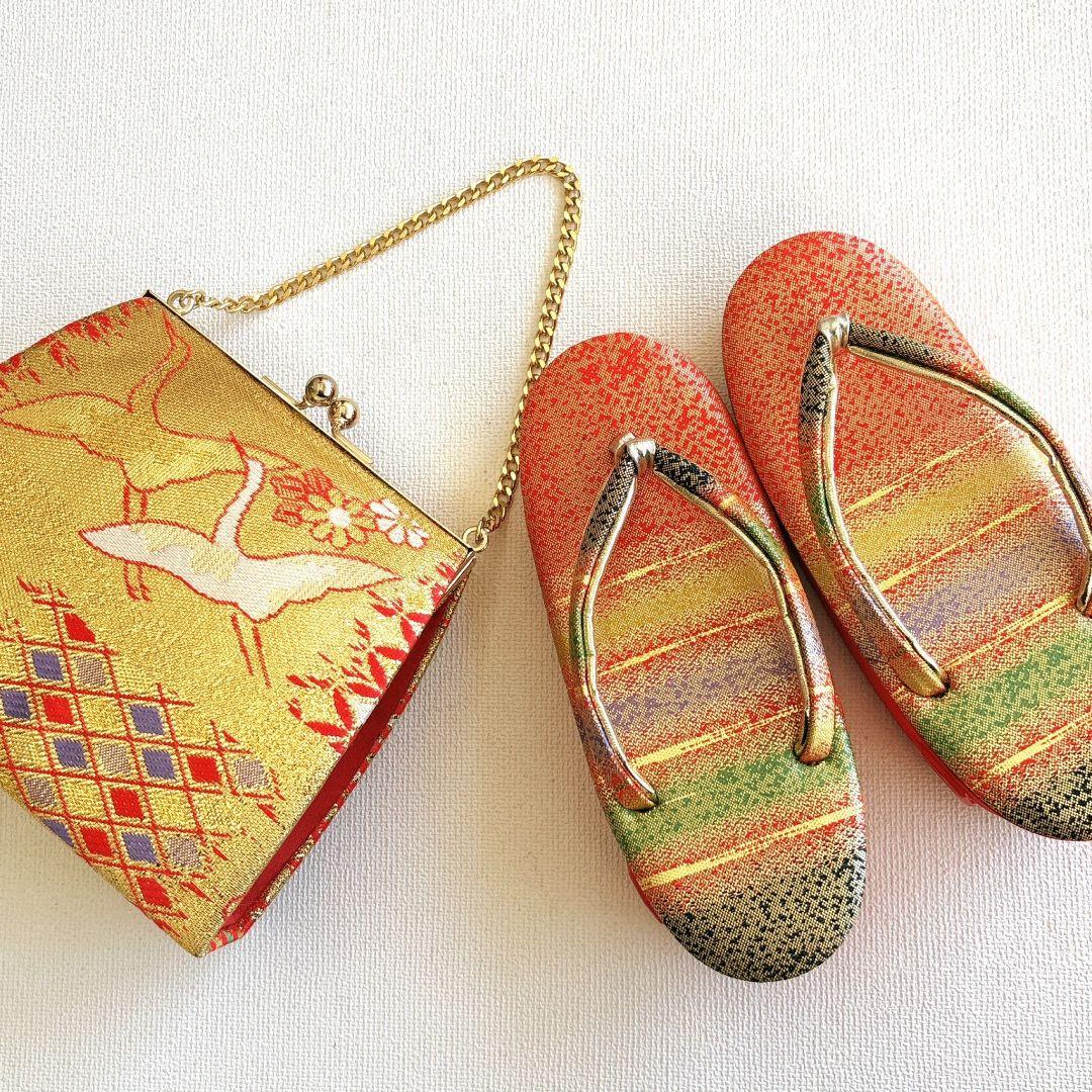 フルセット　七五三　7歳女の子　絹　朱色　毬　52395