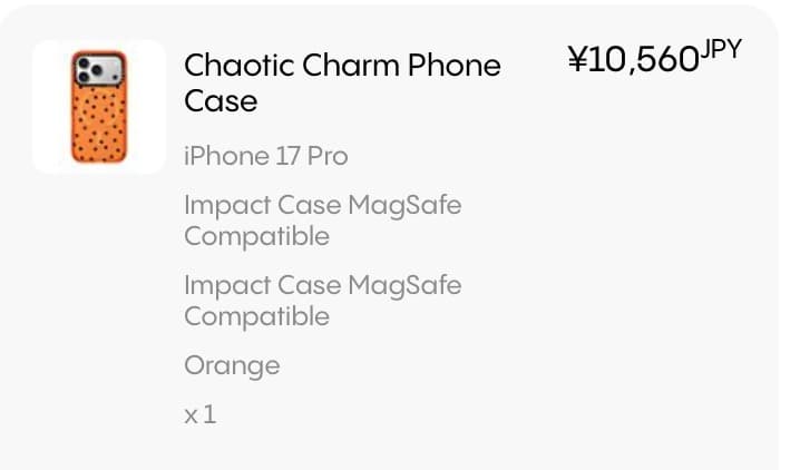 【新品】CASETiFY iPhone 17 Pro MagSafeケース 水玉