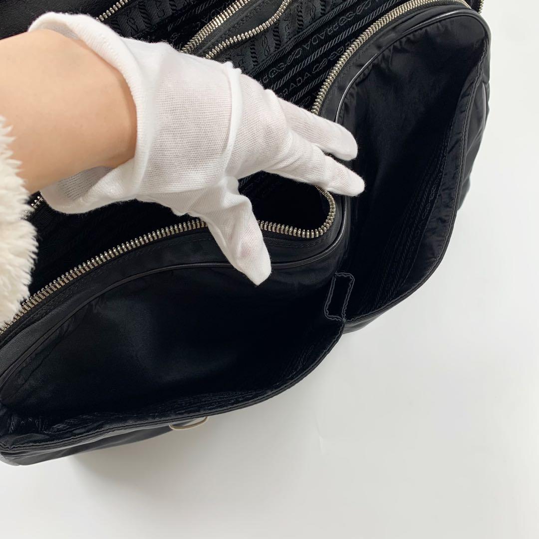 【✨良品✨】プラダ ブリーフケース レザー ナイロン ブラック