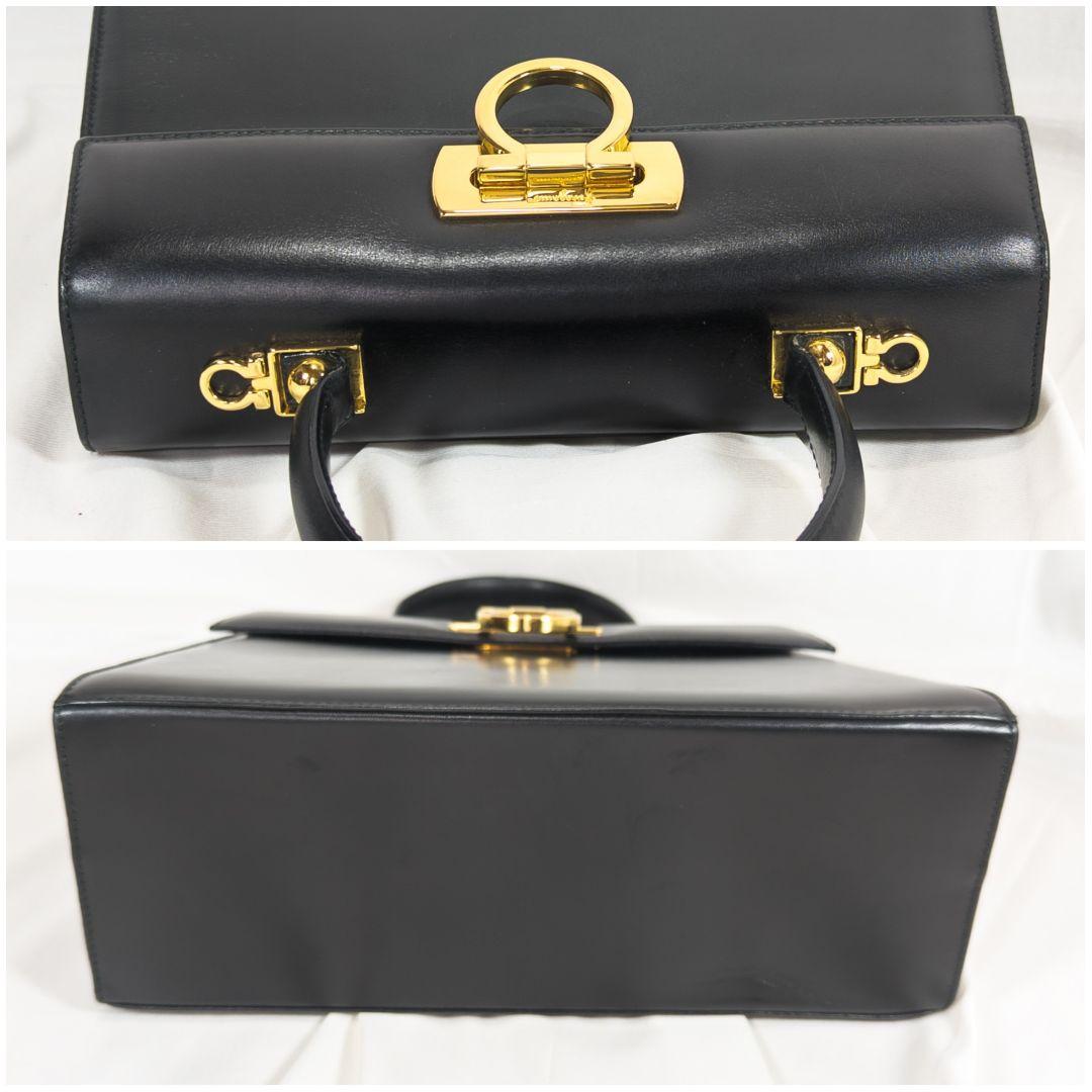 【極美品】フェラガモ ガンチーニ ハンドバッグ 2Way 保存袋付き