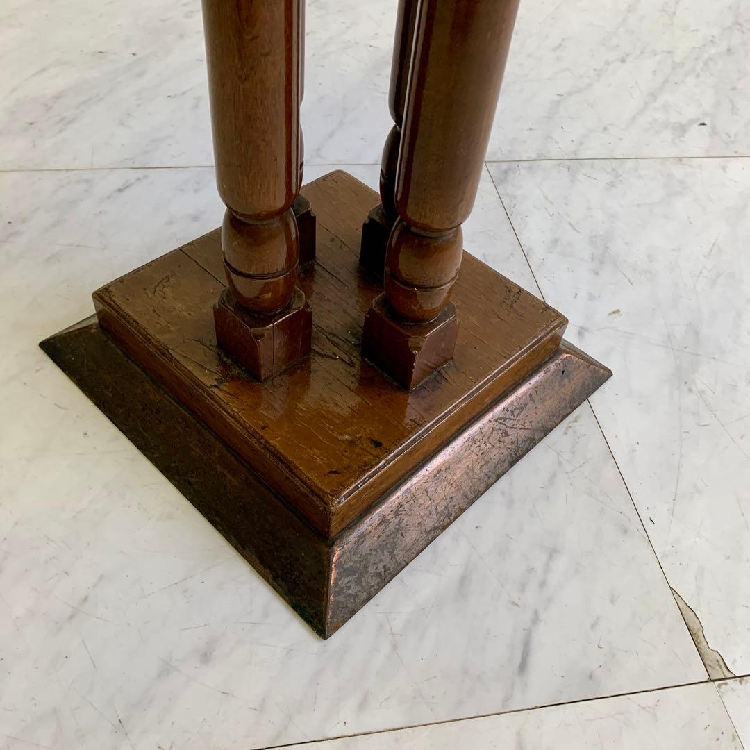 ヴィンテージ 木製 サイドテーブル レトロ 喫茶店 カフェテーブル ①