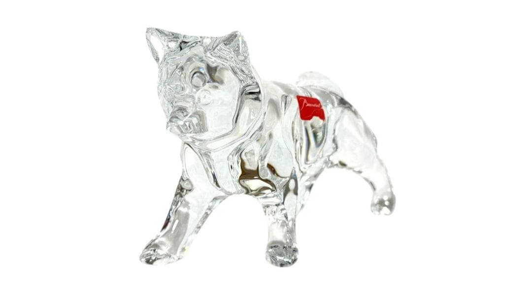 新品同様♡バカラ♡土佐犬♡犬 ドッグ ガラス彫刻 中型 クリスタル インテリア