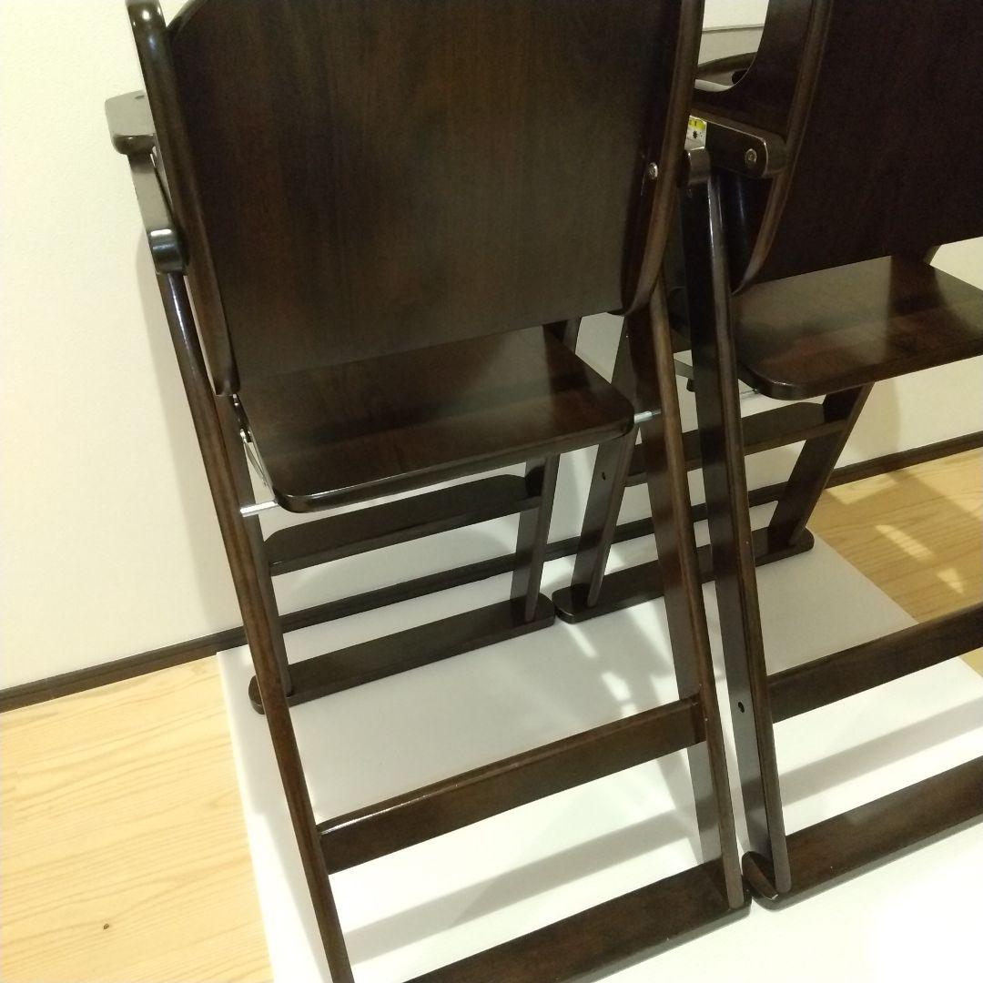 【極美品】ヤトミ たためる木製 ハイチェア cocona ベビーチェア セット