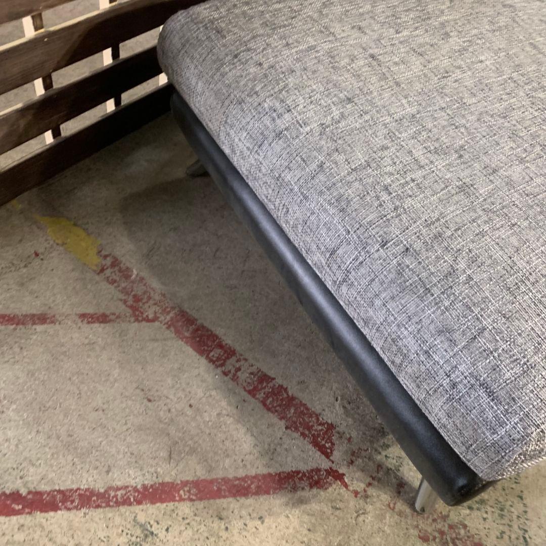 H146\" 現状品 ARMONIA Bella curva カウチソファ 黒