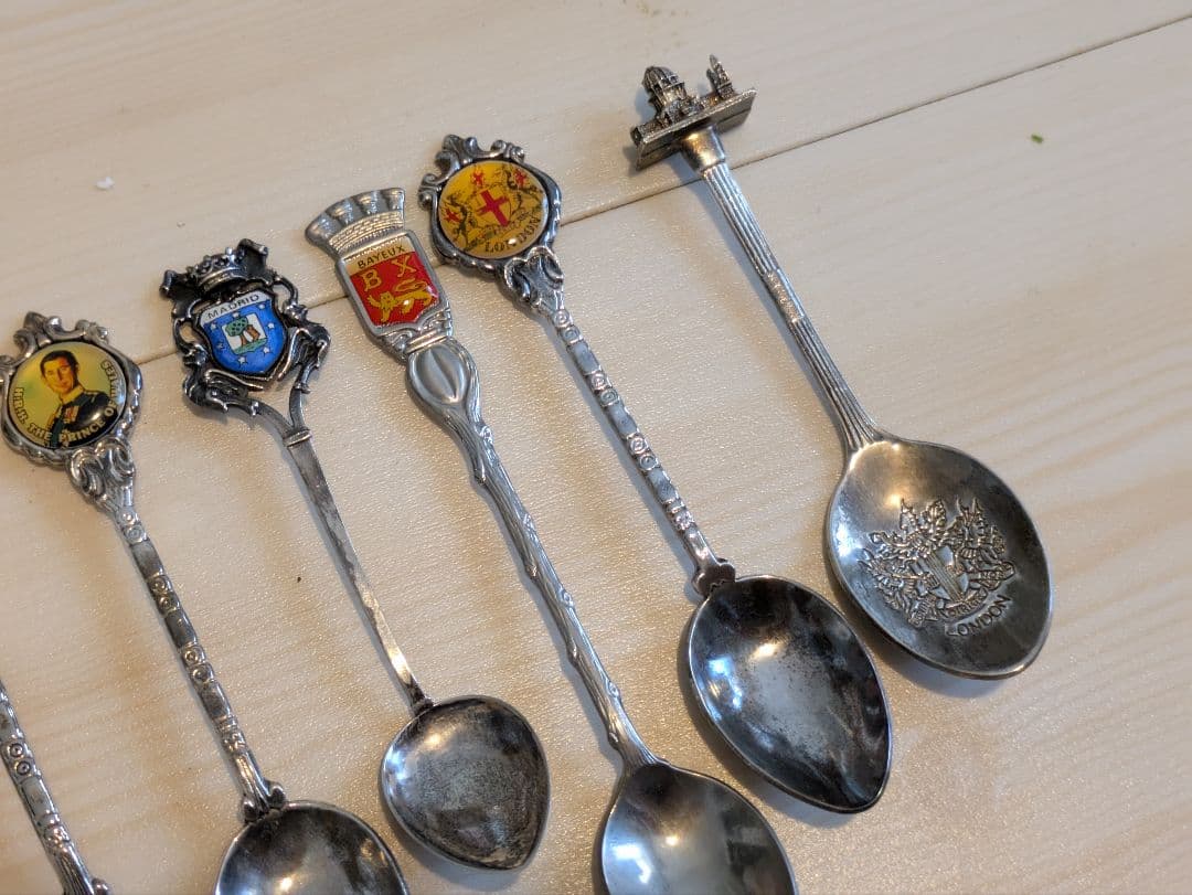 (木製スプーンラック付き）スーベニアスプーンラック　セット