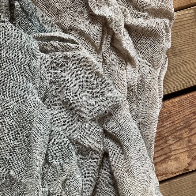 ヴィンテージ 日本蚊帳工業会 蚊帳 本麻 リメイク素材 ハギレ 襤褸 古布