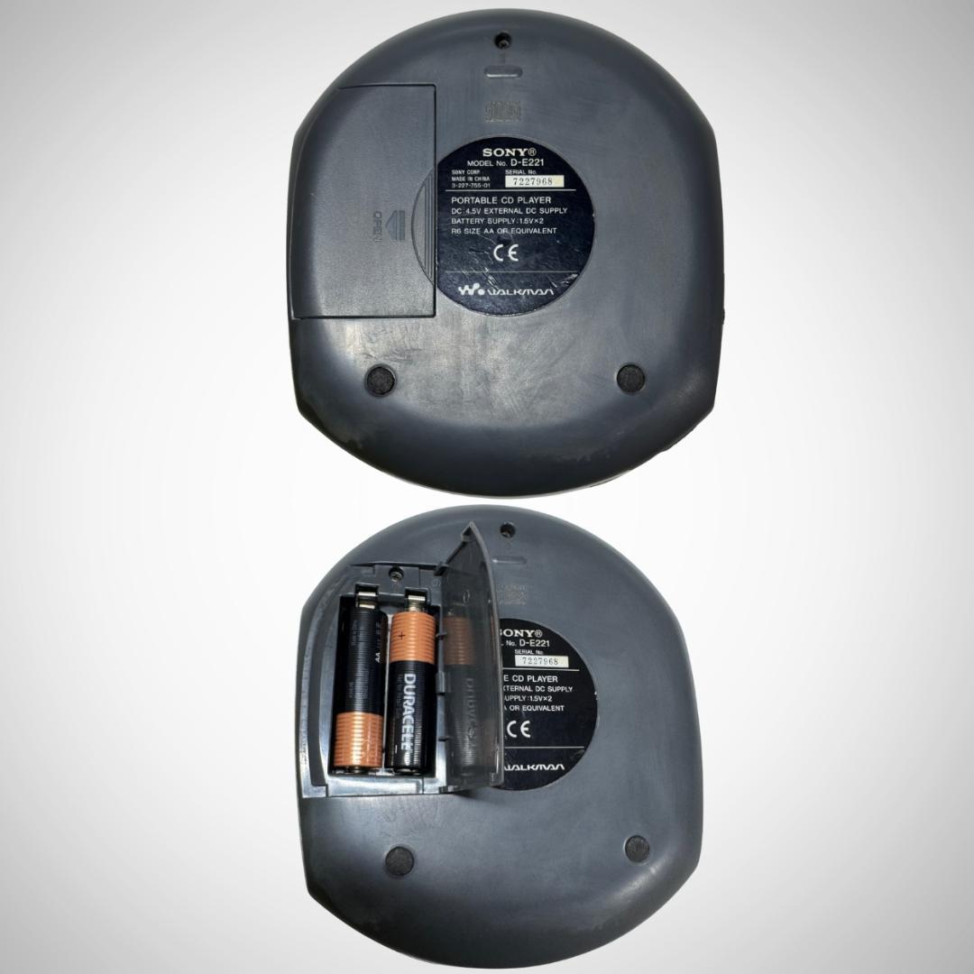 SONY WALKMAN D-E221 ポータブルCDプレーヤー 動作良好