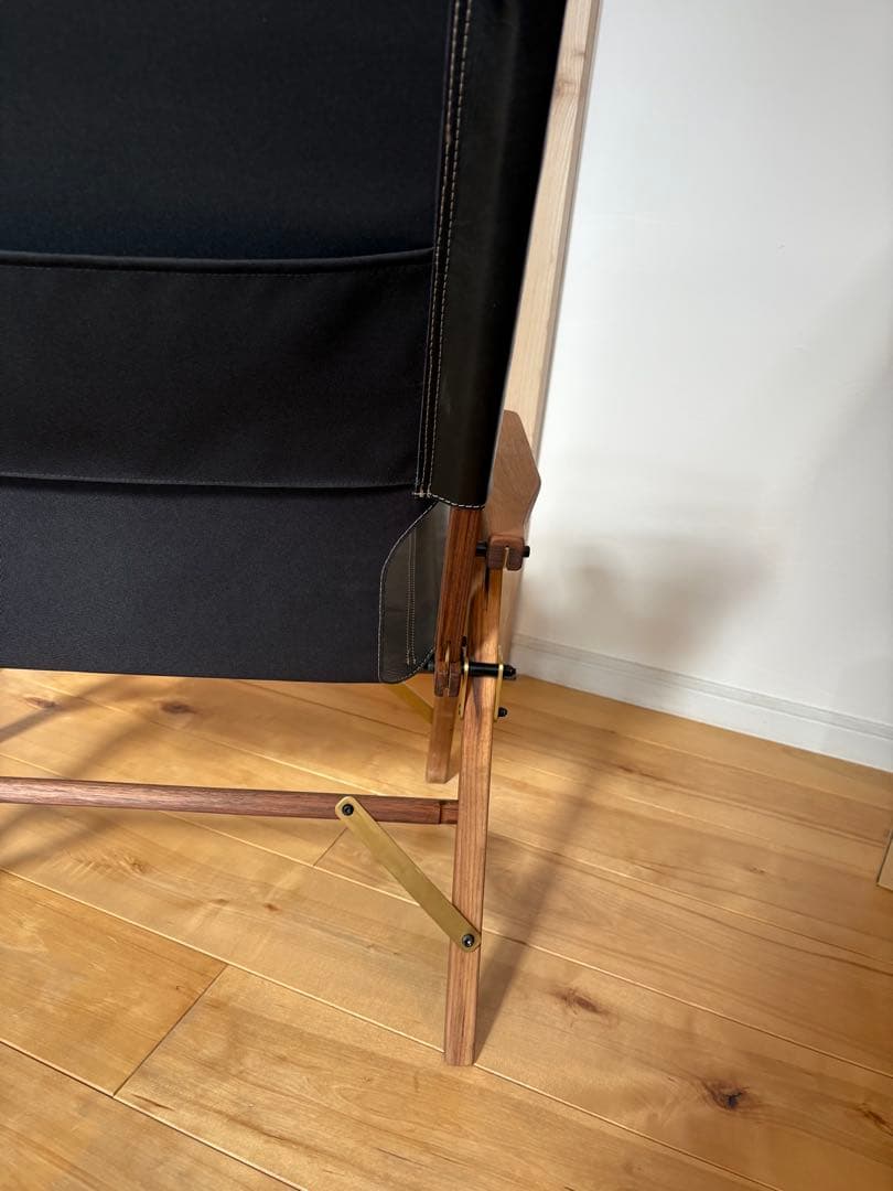 y*5様 新品未使用　コンダクターズチェア　ウォールナット　レザー　ワイド　ハイ