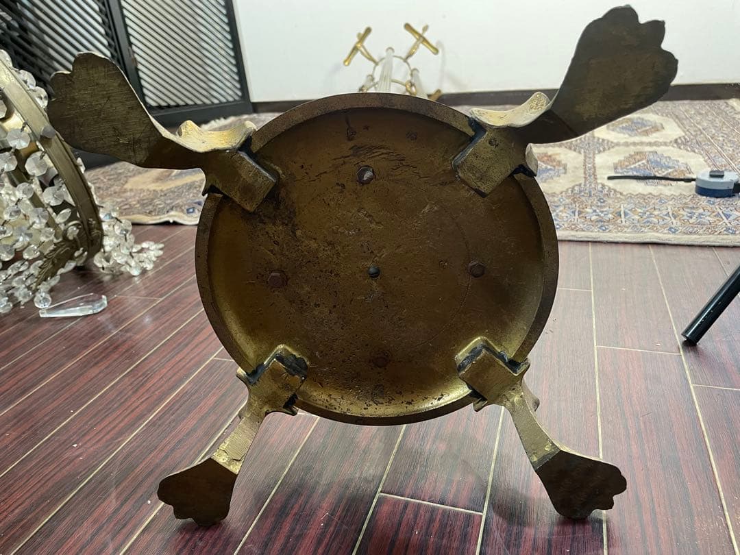 アンティーク ポールハンガー 真鍮 エレガント アールデコ イタリア製 希少