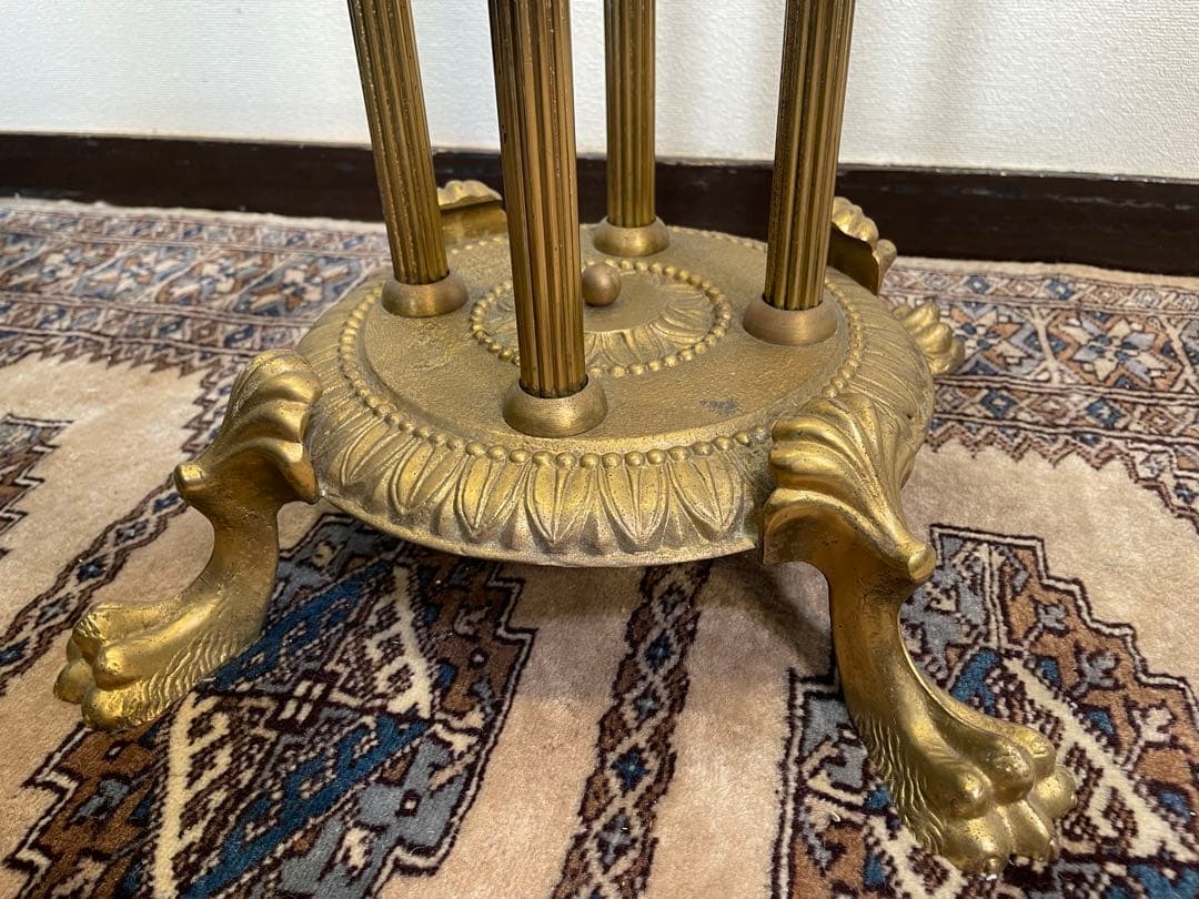 アンティーク ポールハンガー 真鍮 エレガント アールデコ イタリア製 希少