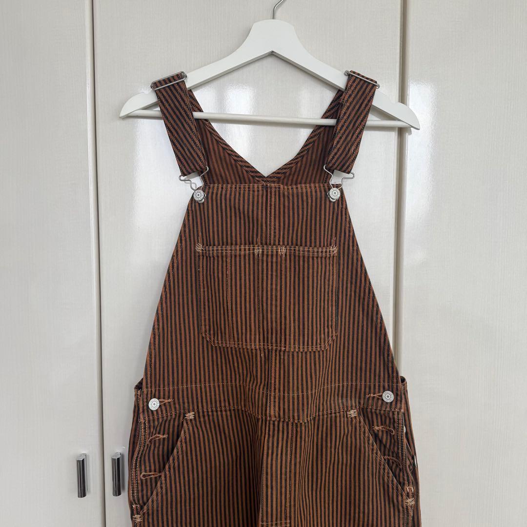 【美品】 Levi's Red ストライプオーバーオール