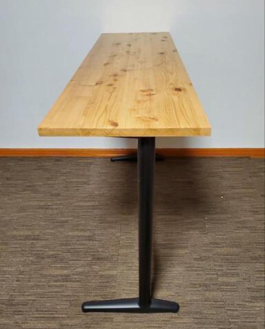 ☆限定２台☆木製天板 組み立て式カウンターテーブル