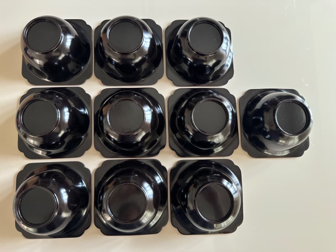 十客セット⭐️美品☆銀杏紋様蒔絵椀 祝膳用の金蒔絵の漆器 10客組 骨董 美術品