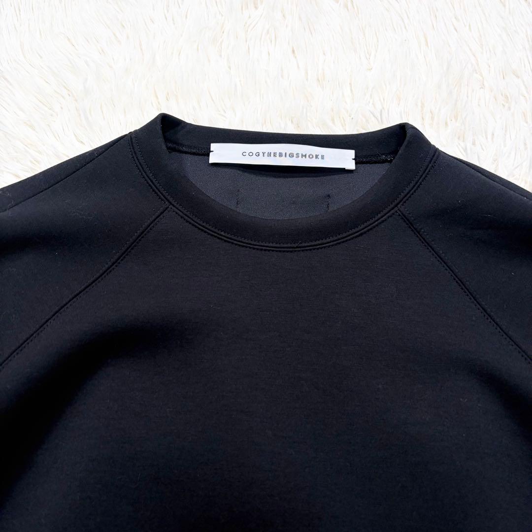 ✨極美品✨コグザビッグスモーク　MEGA CREW NECK TOP　黒　日本製