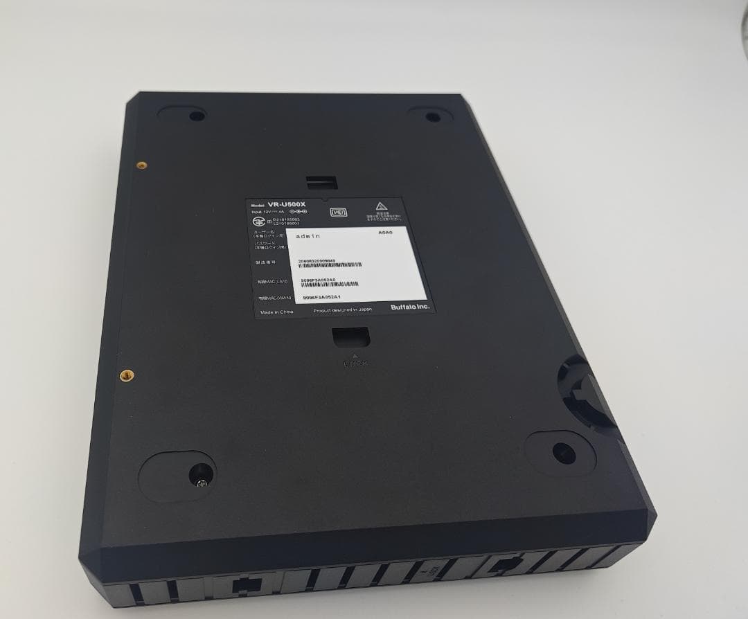 BUFFALO VPNルーター 10Giga・有線モデル VR-U500X