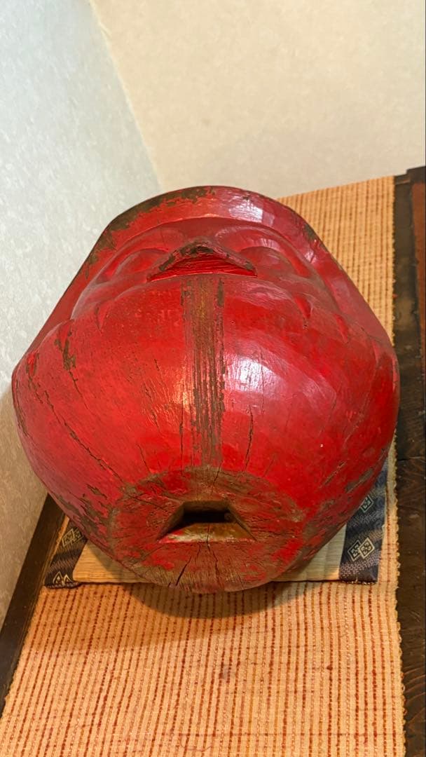 古民具　少林山だるま　だるま木型 縁起だるま　骨董　アンティーク