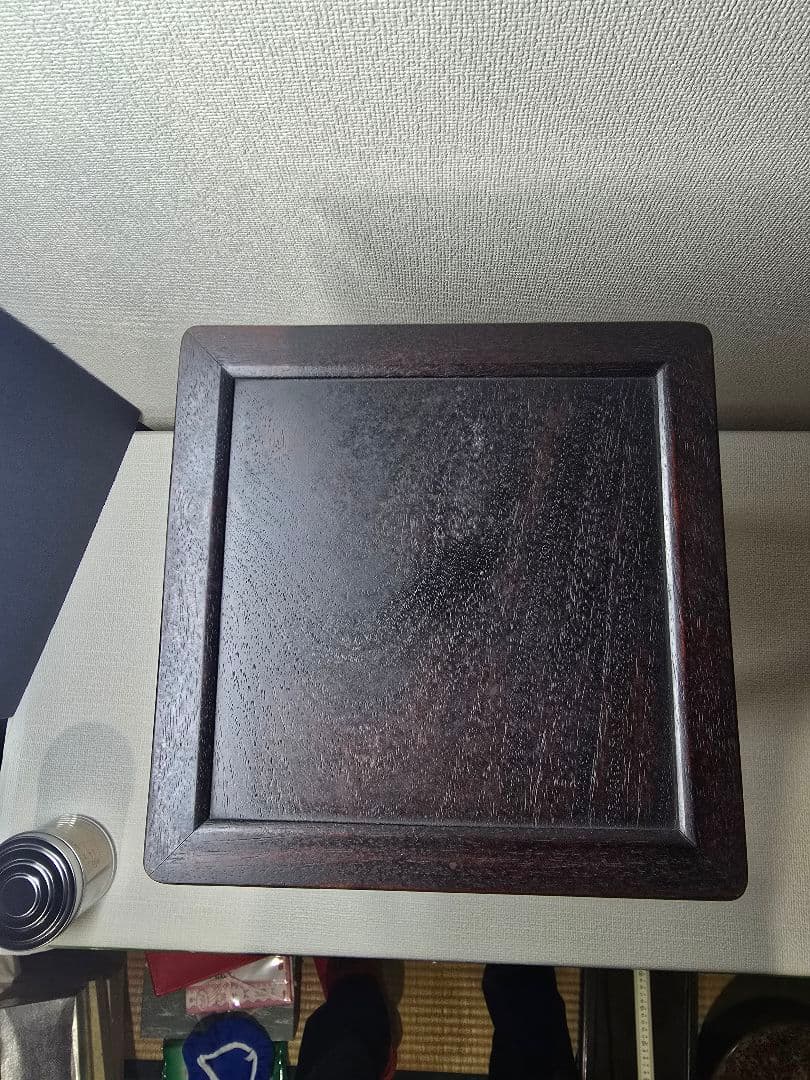 時代物 唐物 唐木 銀象嵌唐草付 花台　紫檀 華道具　飾り棚　茶道具　骨董品