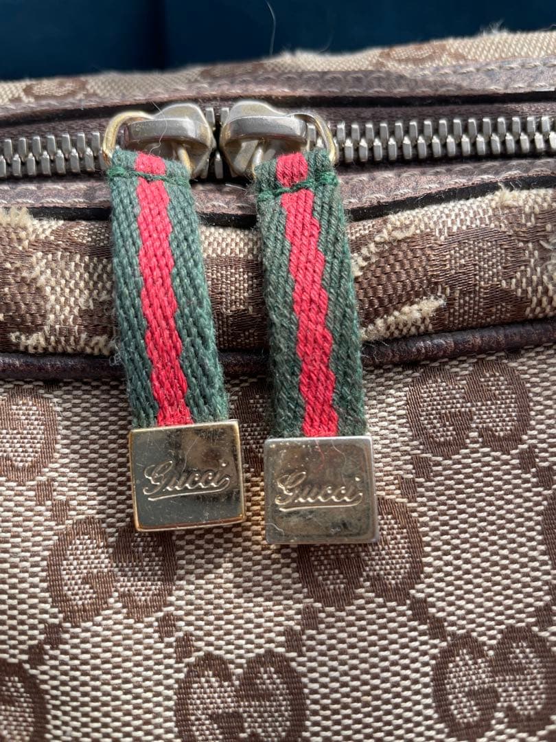 GUCCI オールドグッチ GGキャンバス ハンドバッグ シェリーライン