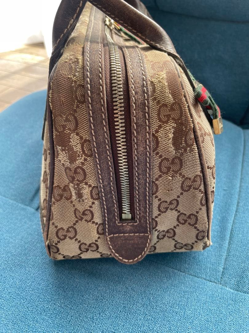 GUCCI オールドグッチ GGキャンバス ハンドバッグ シェリーライン