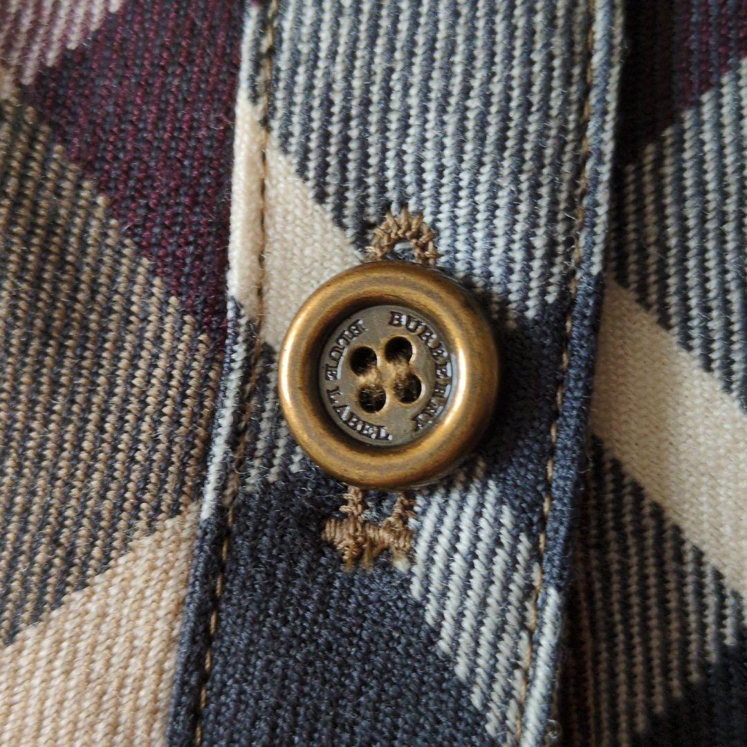 美品✨バーバリーブルーレーベル ノバチェック シャツワンピース ベルト 38