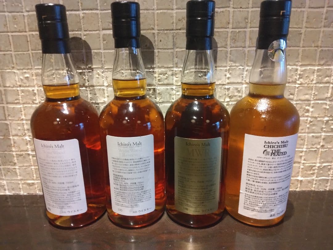 イチローズモルト　4本セット ザ ピーテッド 秩父 the peated