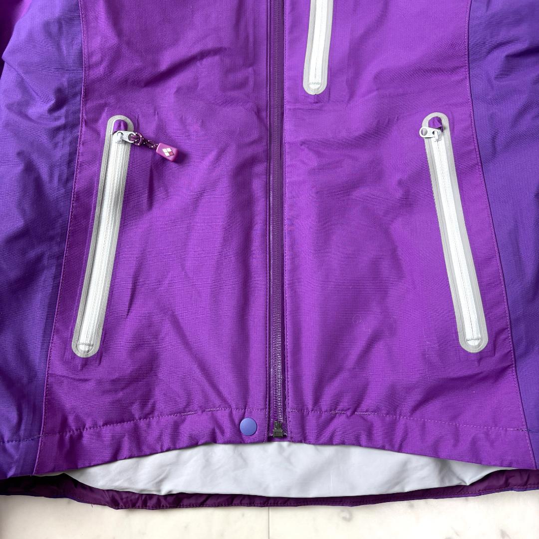 美品✨ モンベル パウダーライトパーカ M パープル スノボ スキー レディース