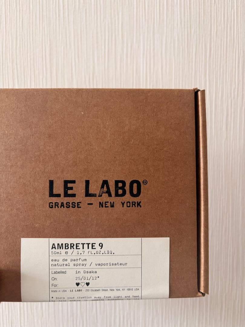 香水(ユニセックス) LE LABO AMBRETTE9