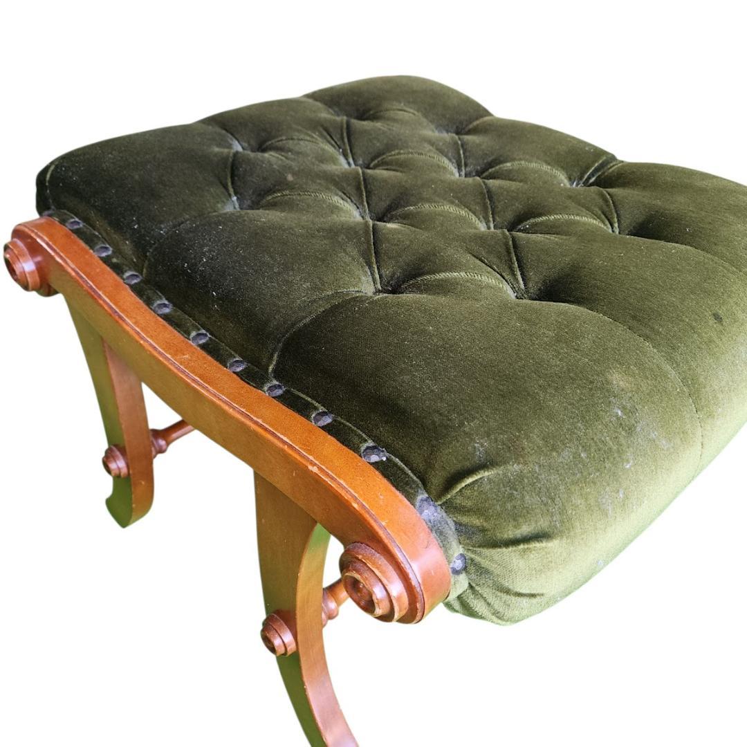 横浜ダニエル ブーツ 一人掛けソファ チェア 椅子　オットマン付き アンティーク