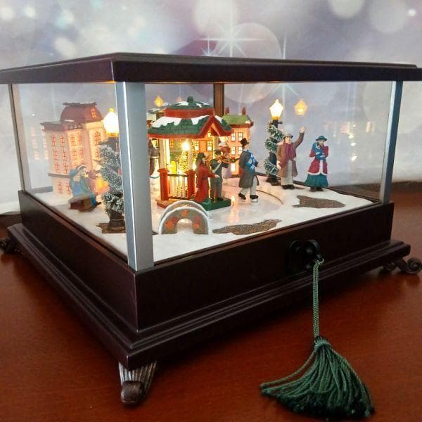 新品 1点限り アンティークオルゴール クルクル回る ミスタークリスマス 直輸入