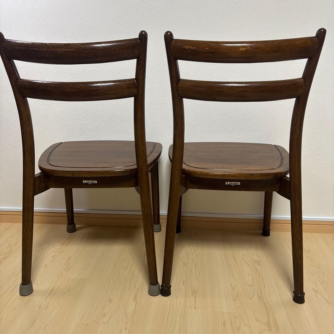 Laholm nissin 日進木工 ダイニングチェア チェア 2脚セット