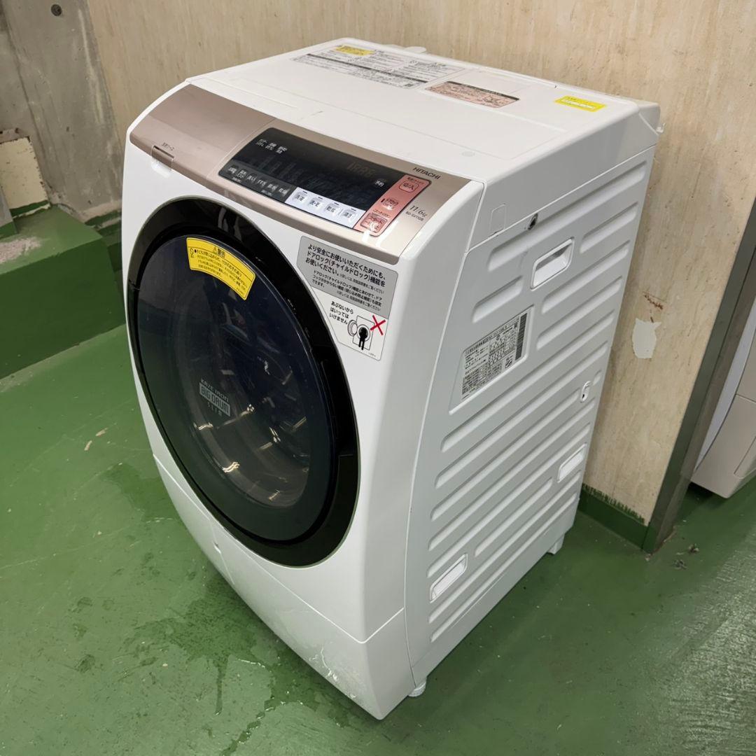 902◀送料設置無料★日立　ドラム式洗濯機　11㌔乾燥機能付き　冷蔵庫