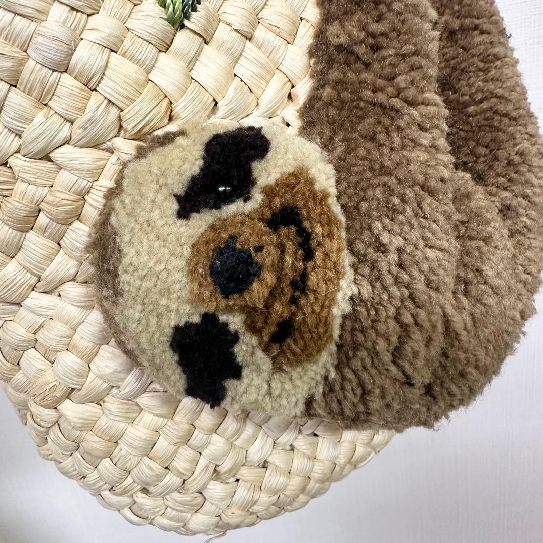 【ほのまま様】イアパピヨネ ナマケモノ カゴバッグ 美品