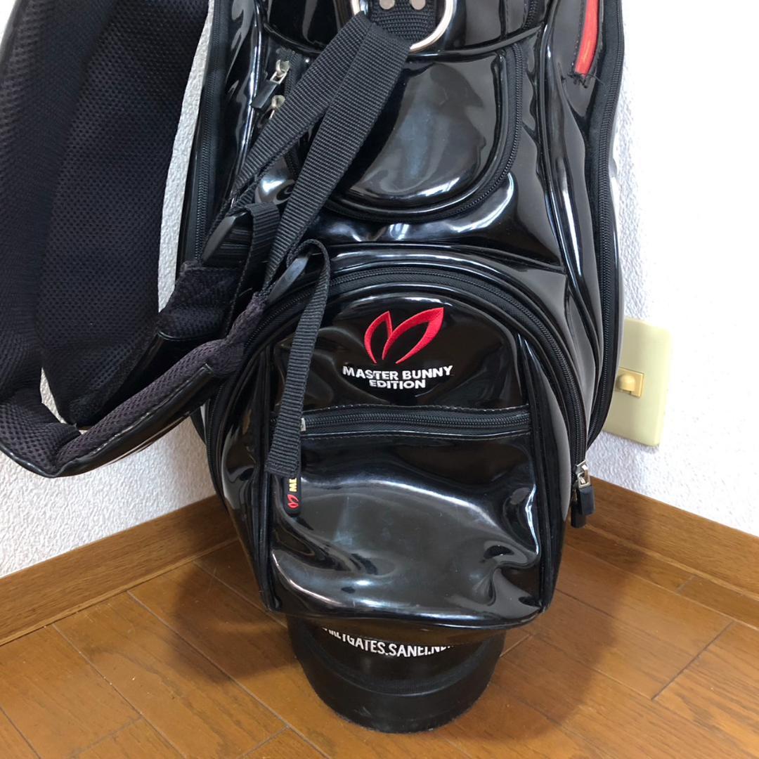 マスターバニーエディション キャディバッグ ブラック エナメル