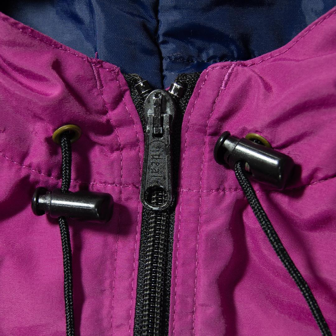 エルエルビーン　アノラックパーカー　中綿入り　プルオーバー　ピンク　パープル