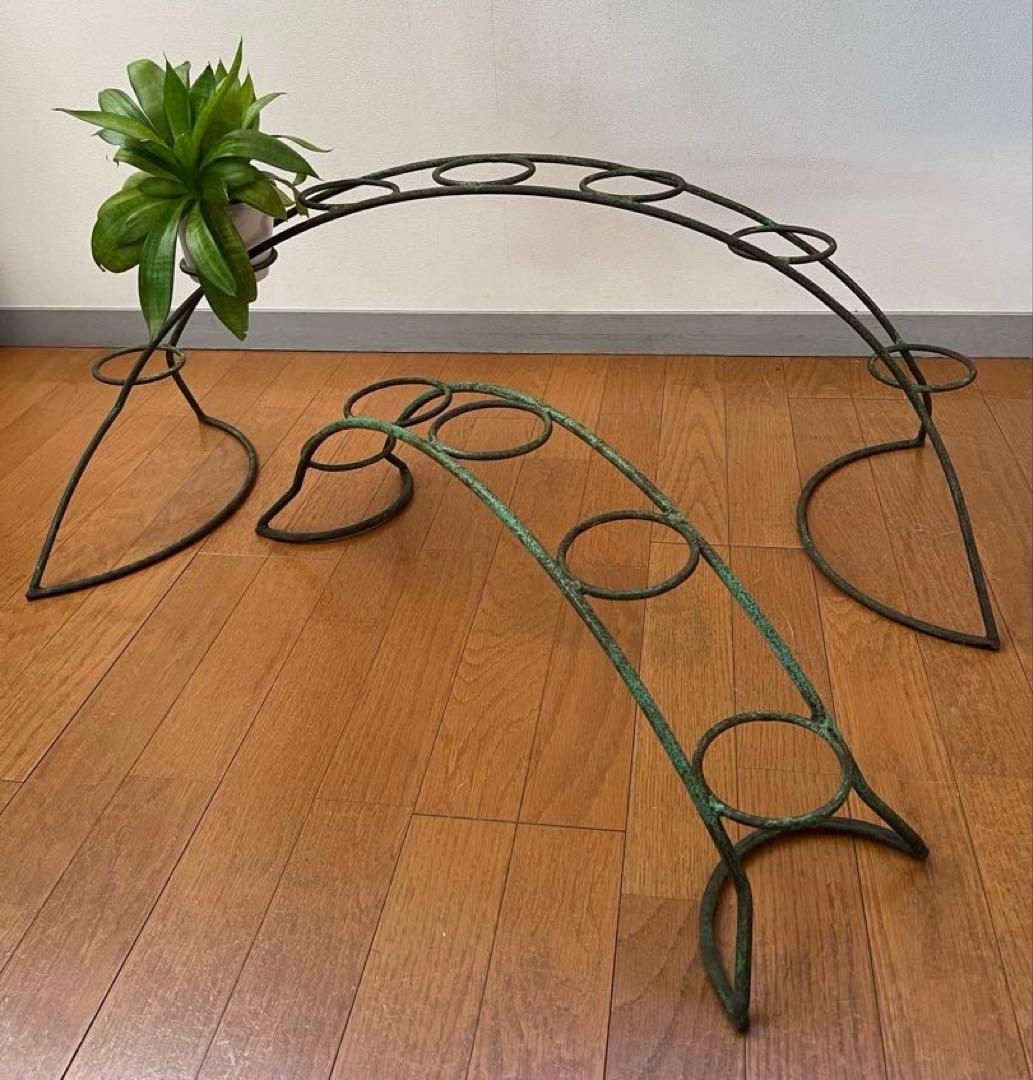 アンティーク　アイアン　プランタースタンド　ヴィンテージ　ミッドセンチュリー