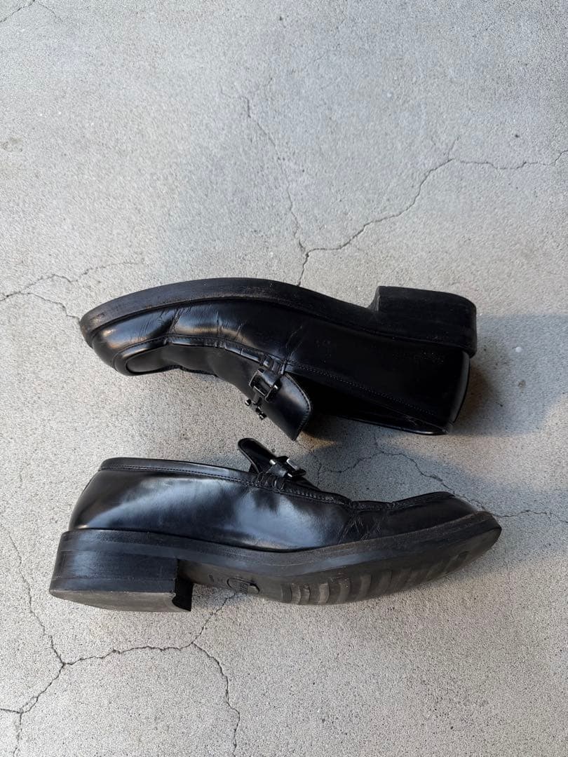 靴 GUCCI Archive Black Horsebit Loafers