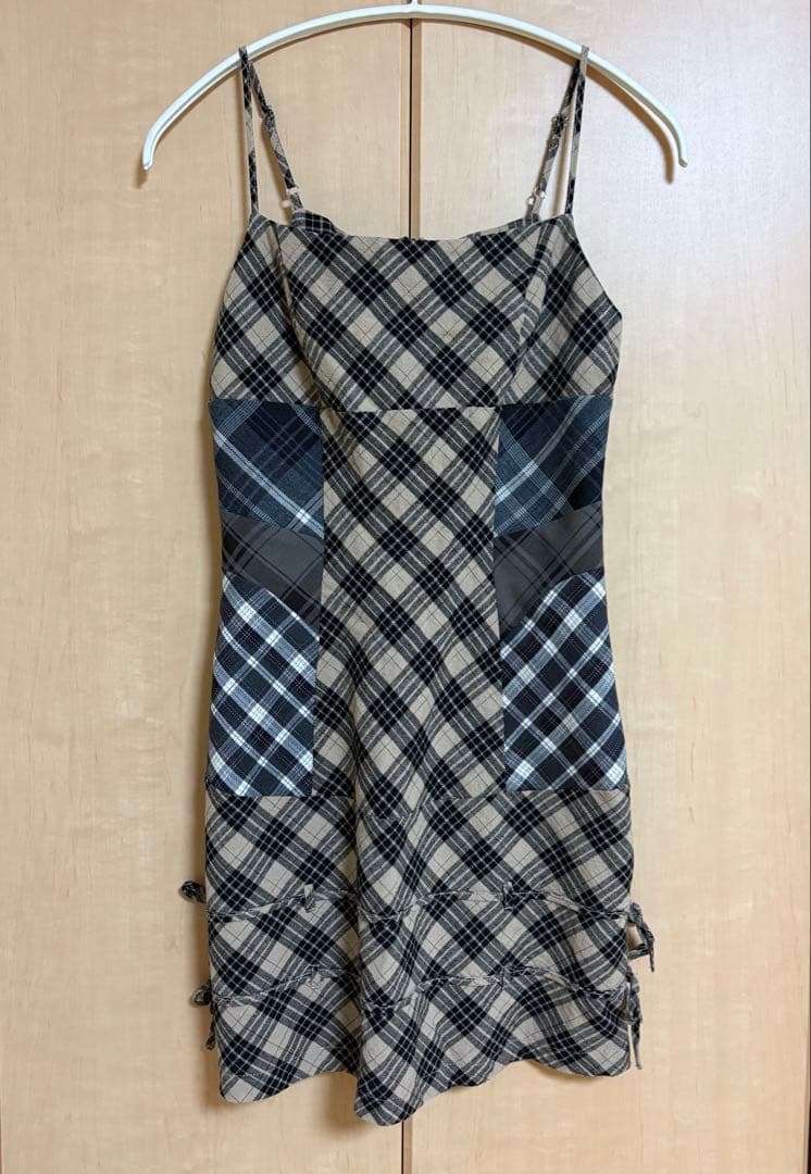 Andmary aine set mini dress ベージュ S