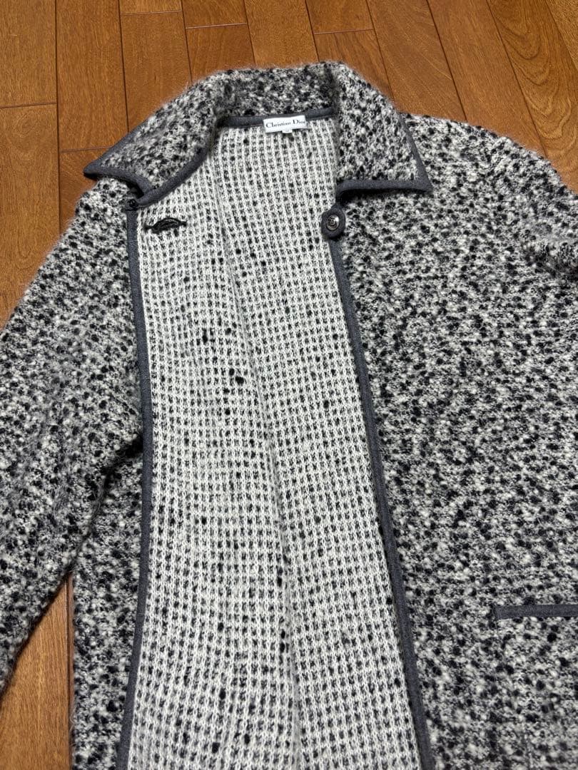 Christian Dior グレー系 ニットコート M