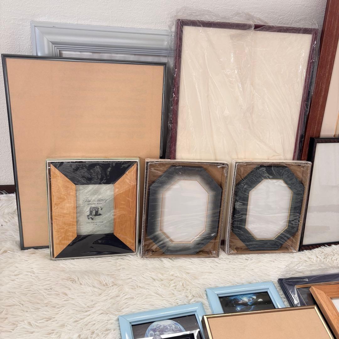 まとめ売り　15点　額縁　絵画　フォトフレーム　和製　海　木製　写真　ラッセン