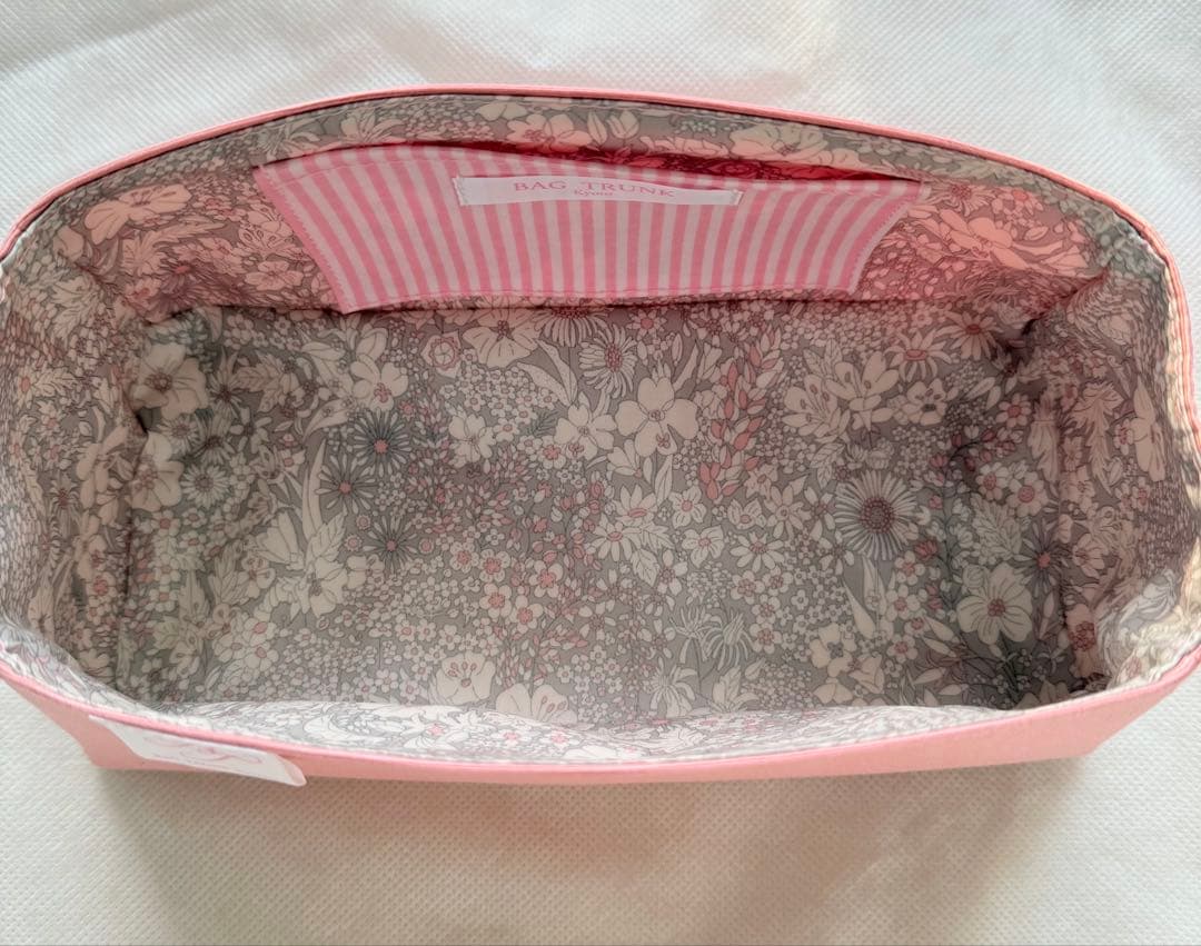 bagtrunk バッグトランク バーキン25 バッグインバッグ 花　ストライプ